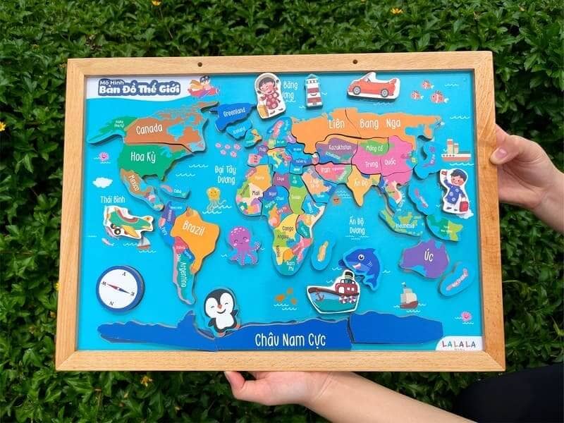 Ghép hình bản đồ thế giới